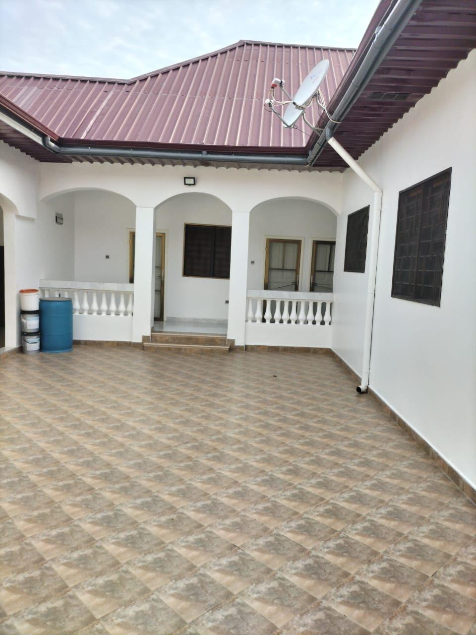 Tiled courtyard inside a private house